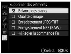 NIKON D5600 - Sélectionnéz les éléments. - 1