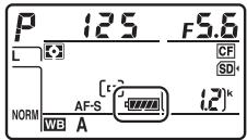 NIKON D5600 - Niveau de charge de l'accumulateur - 1