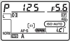 NIKON D5600 - Activation et déactivation du réglage automatique de la sensibilité (ISO) - 1