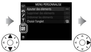 NIKON D5600 - Menu personnelé/Réglages récents - 2