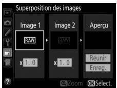 NIKON D5600 - Sélectionnez Superposition des images. - 1