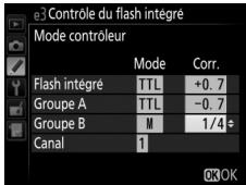 NIKON D5600 - Reglez les paramètres pour le groupe B. - 1