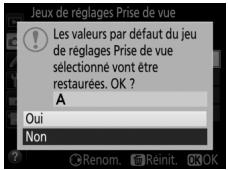 NIKON D5600 - Rétabillisement des réglages par défaut - 2