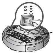 SAMSUNG SRR400 - Schalten Sie den Netzschalter unter am Saugschlitten immer aus, ehe Sie den Robo-Sauger reinigen. - 1