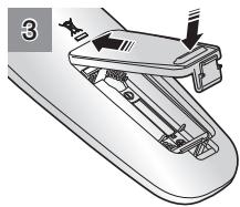 SAMSUNG SRR400 - ■ Installing the Remote Control Batterise - 3