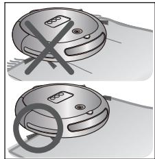 SAMSUNG SRR400 - Bei Teppichen mit langen Fransen schieben Sie die Fransen unter den Teppich. - 1