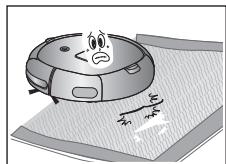 SAMSUNG SRR400 - You cannot use the vacuum cleaning robot on thick carpets. - 1
