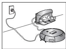 SAMSUNG SRR400 - When installing the charger station, do not leave the power cord exposed on the floor. - 1