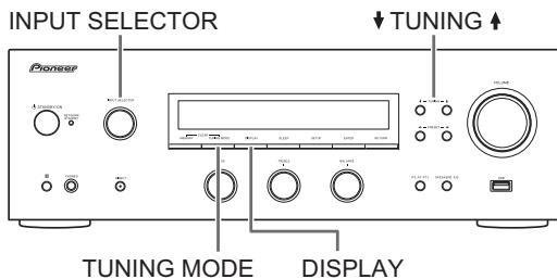 PIONEER NC-50DAB - Écouter des informations sur la circulation routière (TP) (SX-N30) - 1