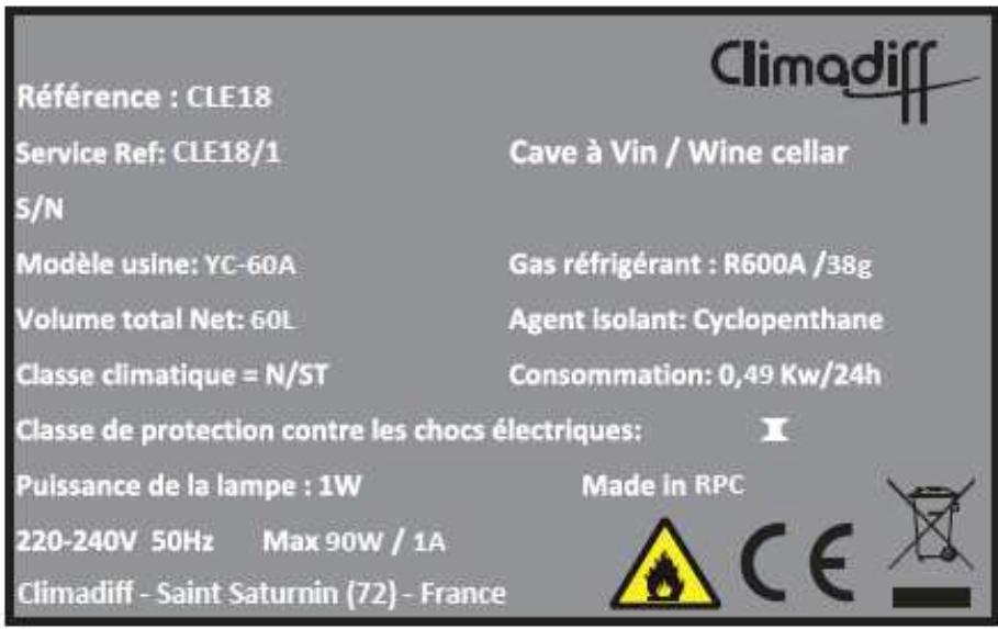 CLIMADIFF CLS130 - 1° Descriptif de l'appareil - 3