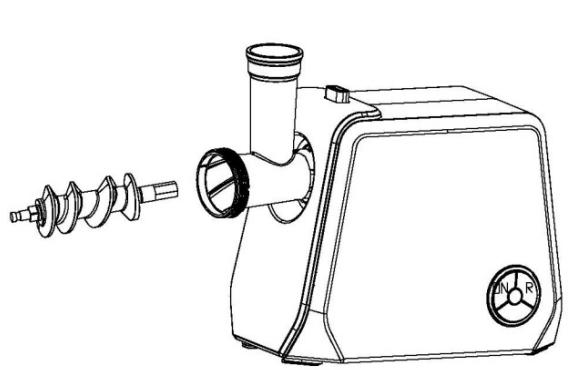 BRANDT KM1554B - a) Utilisation du hachoir à viande - 3