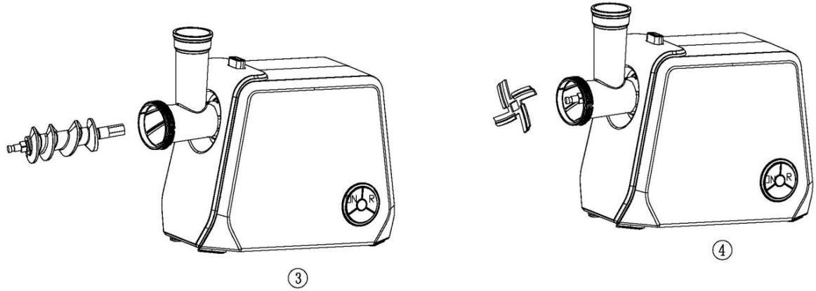 BRANDT KM1554B - a) Using the Meat Mincer - 2