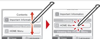 NINTENDO 6 - Viewing a built-in electronic manual - 2