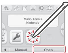 NINTENDO 6 - Tap the icon on the HOME Menu. - 1