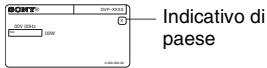 SONY DVP SR100 & DVP-SR100,MV - Indicativo di paese - 1