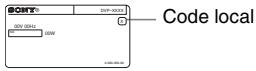SONY DVP SR100 & DVP-SR100,MV - Code local - 1