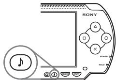 SONY PSP SLIM & LITE - Appuyez sur la touche son. - 1