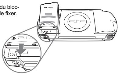 SONY PSP SLIM & LITE - Insérez le bloc-batterie. - 1