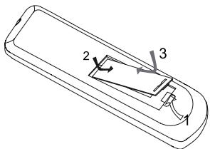 TOSHIBA BDX1300KE - Prepare the remote control - 1
