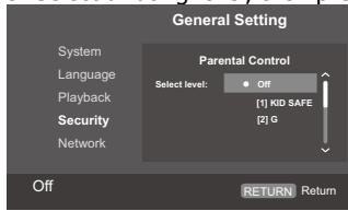 TOSHIBA BDX1300KE - - [Parental Control] - 2