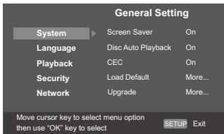TOSHIBA BDX1200 - General Setting - 1