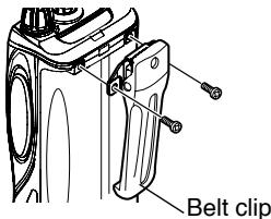 KENWOOD TK-2000 - INSTALLING THE BELT CLIP - 1