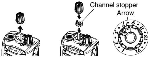 KENWOOD TK-2000 - INSTALLING THE CHANNEL STOPPER - 1