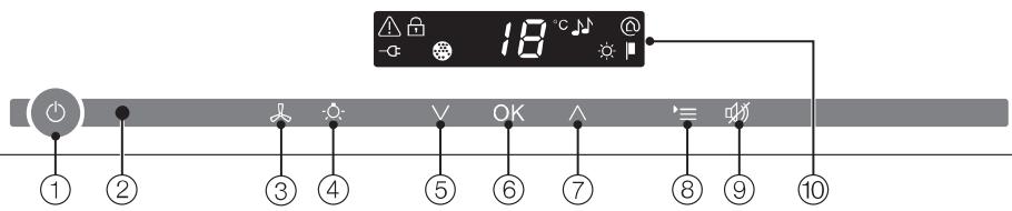 MIELE KWT 6321 - Bandeau de commande - 1