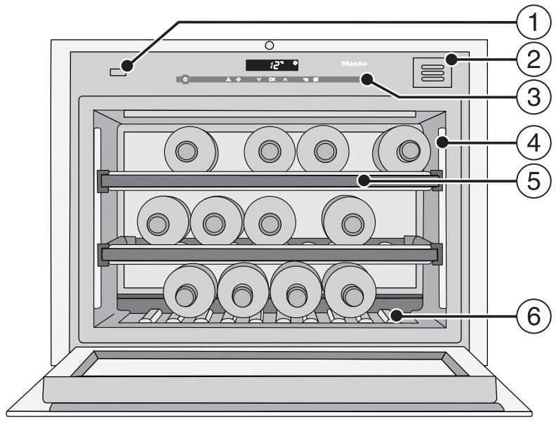 MIELE KWT 6321 - Bandeau de commande - 2
