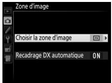 NIKON D7500 - Sélectionnez choisir la zone d'image. - 2