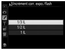 NIKON D7500 - B3: Incrément corr. expo./flash - 2