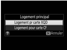 NIKON D7500 - Sélection du logement principal - 2