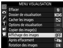 NIKON D7500 - Mettez en surbrillance une rubrique du menu. - 2