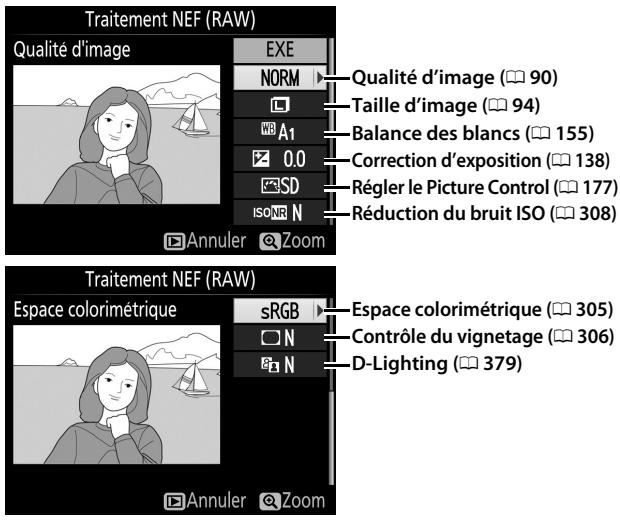 NIKON D7500 - Choisissez les réglages de la copie JPEG. - 2