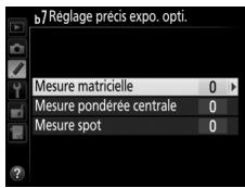 NIKON D7500 - B7: réglage précis exposition, optit. - 1