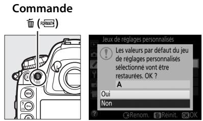 NIKON D7500 - Rétablissement des réglages par défaut - 1