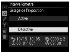NIKON D7500 - Choisissez d'activer ou non le lissage de l'exposition. - 1