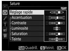 NIKON D7500 - Modifiez le picture control sélectionné. - 1