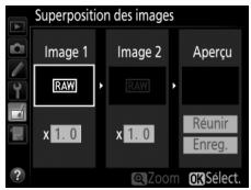 NIKON D7500 - Sélectionnez superposition des images. - 2