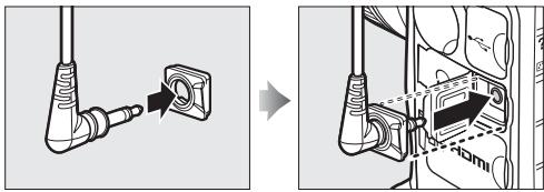 NIKON D7500 - Volet uf-2 pour câble avec mini-fiche stéréo - 1