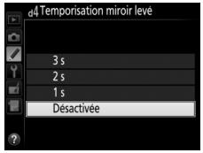 NIKON D7500 - D4: temporisation miroir levé - 1