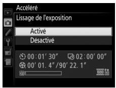 NIKON D7500 - Choisissez d'activer ou non le lissage de l'exposition. - 1