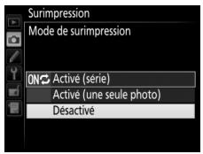 NIKON D7500 - Interrompre les surimpressions - 1