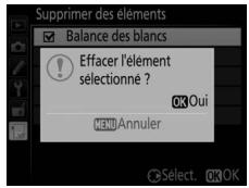 NIKON D7500 - Supprimez les éléments sélectionnés. - 1