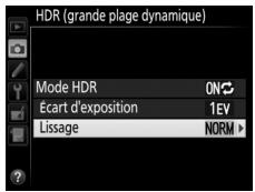 NIKON D7500 - Choisissez le degré de lissage. - 2
