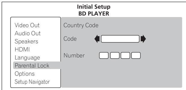 PIONEER BDP-170 - Changez le code de pays/région. - 1