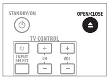 PIONEER BDP-170 - Appuyez sur  OPEN/CLOSE pour ouvrir le tiroir à disque et insérez le disque. - 1