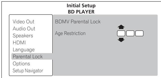 PIONEER BDP-170 - Changez l'age. - 1
