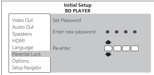 PIONEER BDP-170 - Ressaisissez le mot de passer. - 1
