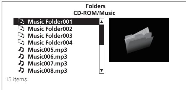 PIONEER BDP-170 - Sélectionnez Folders ou All Songs. - 2